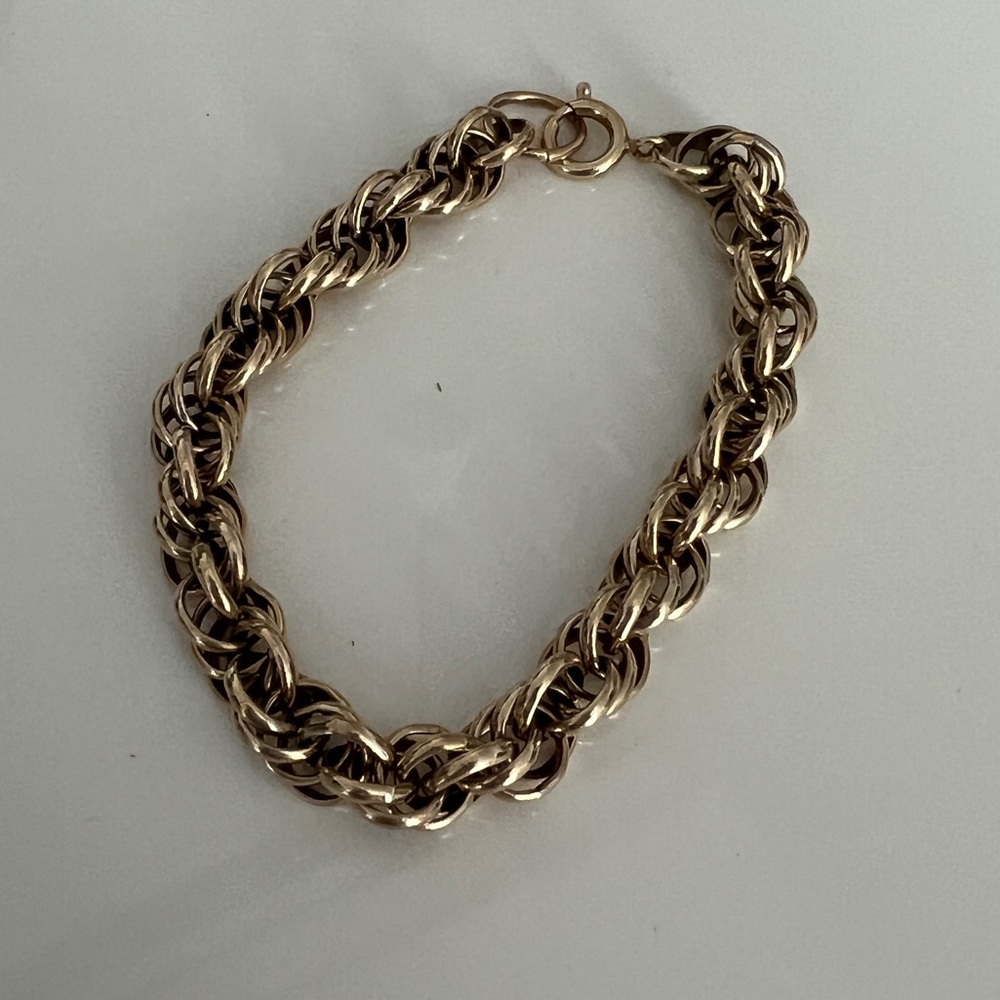 Antique gold tone bracelet